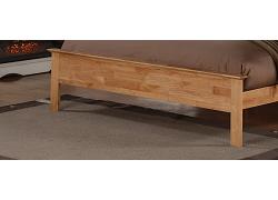 3ft Single Penter Oak finish wood, low foot end bed frame 2